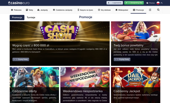 top Promocje w kasynie Casino Euro